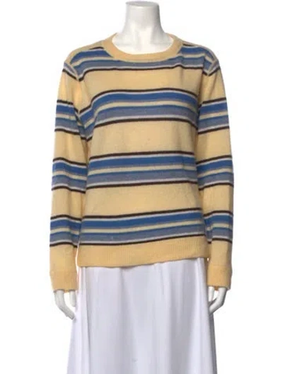 Pre-owned Reformation Cashmere Striped Sweater In Multicolor