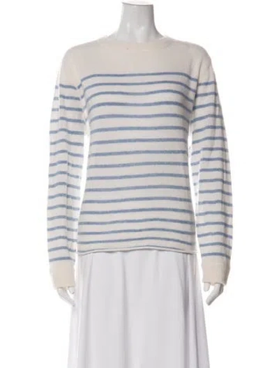 Pre-owned Reformation Cashmere Striped Sweater In Neutrals