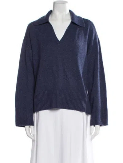 Pre-owned Reformation Cashmere Sweater In Blue
