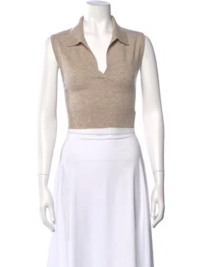 Pre-owned Reformation Cashmere Sweater In Brown