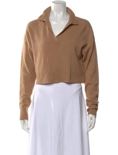 Pre-owned Reformation Cashmere Sweater In Brown