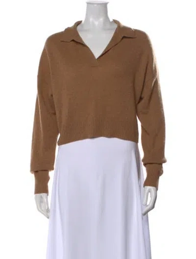 Pre-owned Reformation Cashmere Sweater In Brown