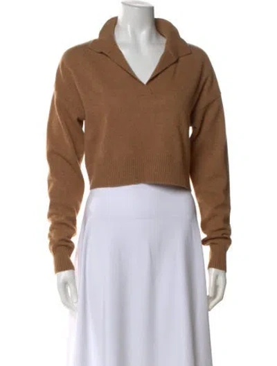 Pre-owned Reformation Cashmere Sweater In Brown