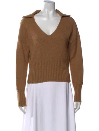 Pre-owned Reformation Cashmere Sweater In Brown