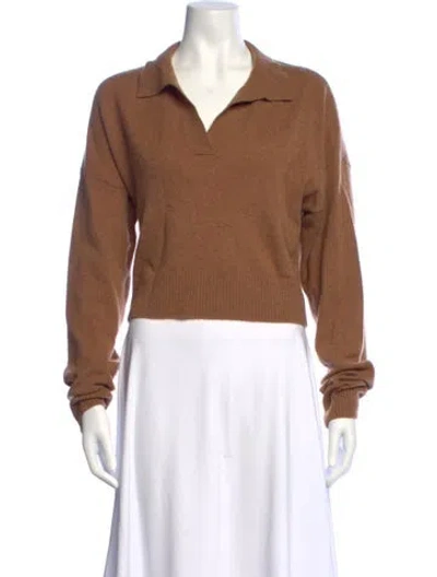 Pre-owned Reformation Cashmere Sweater In Brown