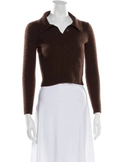 Pre-owned Reformation Cashmere Sweater In Brown
