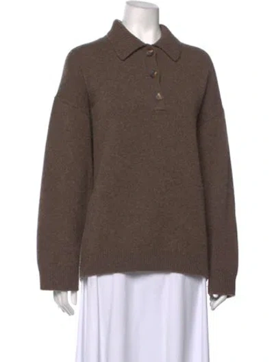 Pre-owned Reformation Cashmere Sweater In Brown