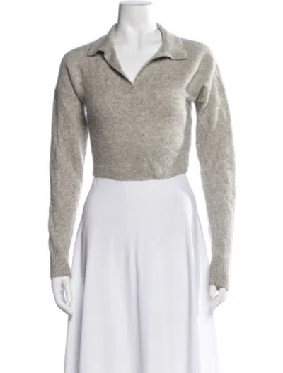 Pre-owned Reformation Cashmere Sweater In Gray