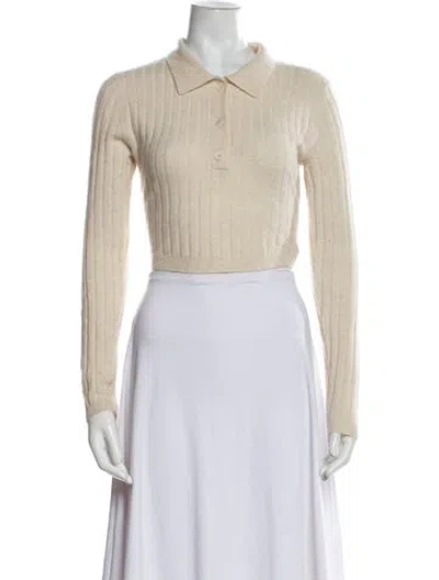 Pre-owned Reformation Cashmere Sweater In Neutral