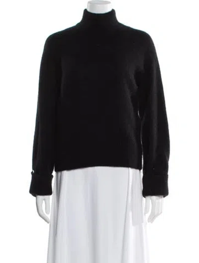 Pre-owned Reformation Cashmere Turtleneck Sweater In Black