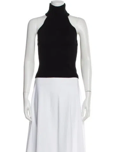 Pre-owned Reformation Cashmere Turtleneck Sweater In Black