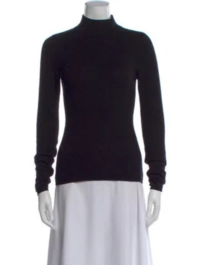 Pre-owned Reformation Cashmere Turtleneck Sweater In Black