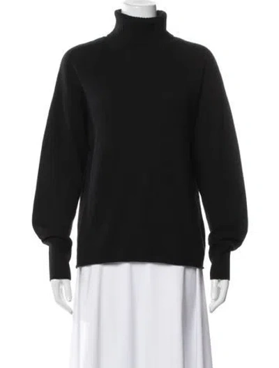 Pre-owned Reformation Cashmere Turtleneck Sweater In Black