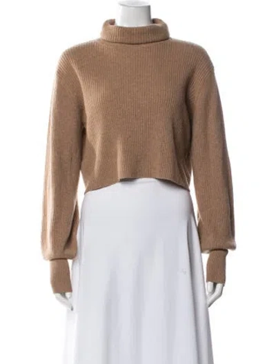Pre-owned Reformation Cashmere Turtleneck Sweater In Blue