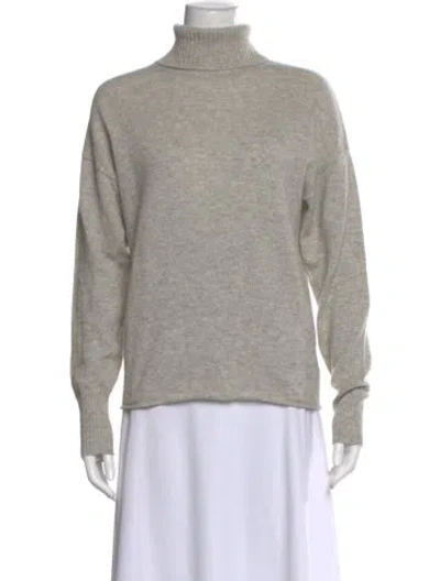 Pre-owned Reformation Cashmere Turtleneck Sweater In Gray