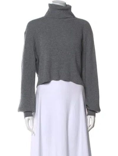 Pre-owned Reformation Cashmere Turtleneck Sweater In Gray