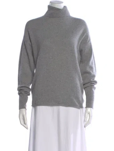 Pre-owned Reformation Cashmere Turtleneck Sweater In Gray