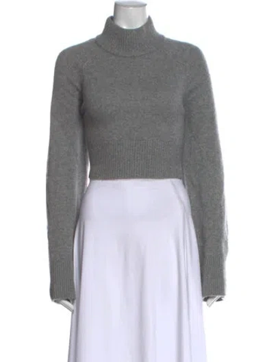 Pre-owned Reformation Cashmere Turtleneck Sweater In Gray