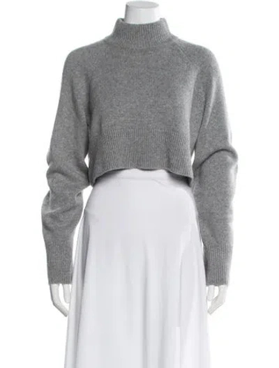 Pre-owned Reformation Cashmere Turtleneck Sweater In Grey