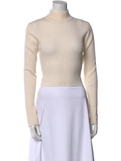 Pre-owned Reformation Cashmere Turtleneck Sweater In Neutral