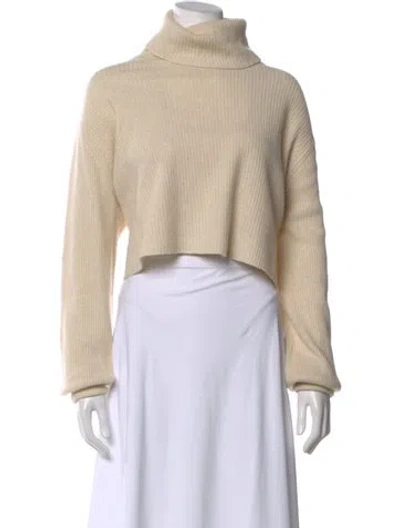 Pre-owned Reformation Cashmere Turtleneck Sweater In Neutral