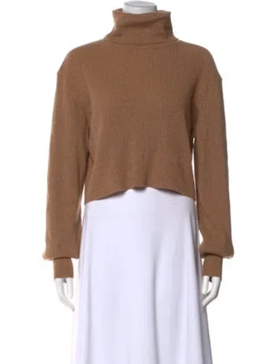 Pre-owned Reformation Cashmere Turtleneck Sweater In Neutral