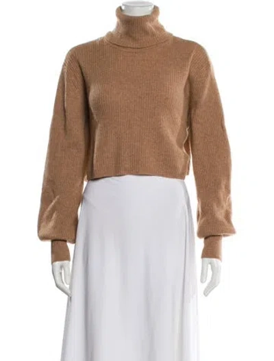 Pre-owned Reformation Cashmere Turtleneck Sweater In Neutral