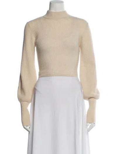 Pre-owned Reformation Cashmere Turtleneck Sweater In Neutral