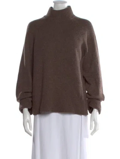 Pre-owned Reformation Cashmere Turtleneck Sweater In Neutral
