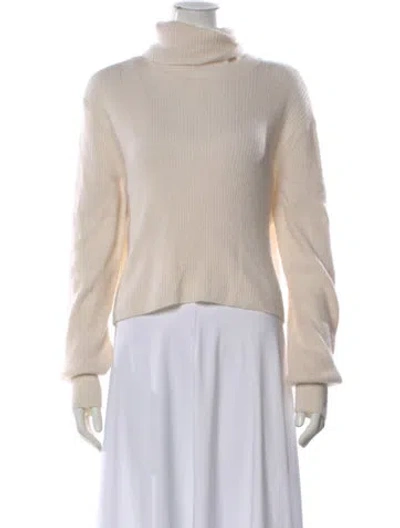 Pre-owned Reformation Cashmere Turtleneck Sweater In Neutral
