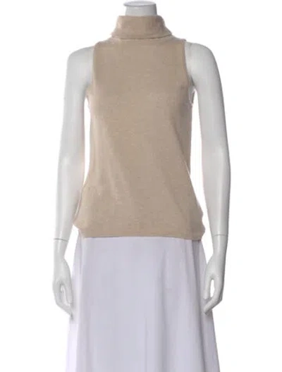 Pre-owned Reformation Cashmere Turtleneck Sweater In Neutral