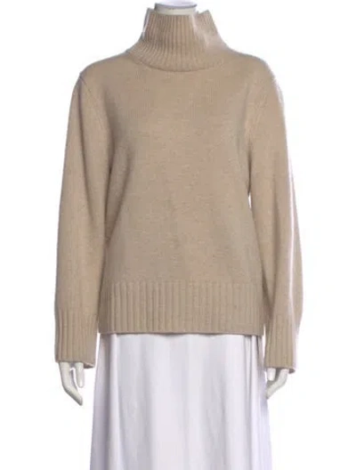 Pre-owned Reformation Cashmere Turtleneck Sweater In Neutral