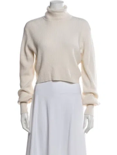 Pre-owned Reformation Cashmere Turtleneck Sweater In Neutral