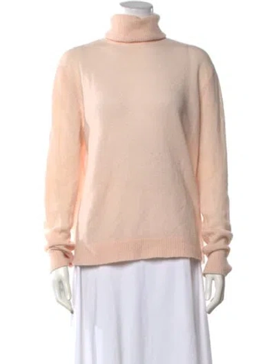 Pre-owned Reformation Cashmere Turtleneck Sweater In Pink