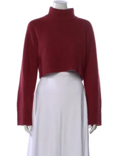 Pre-owned Reformation Cashmere Turtleneck Sweater In Red