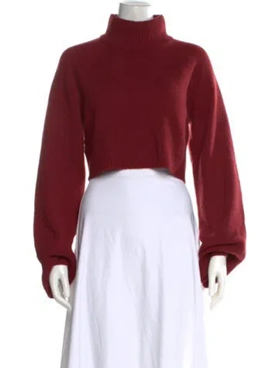 Pre-owned Reformation Cashmere Turtleneck Sweater W/ Tags In Burgundy