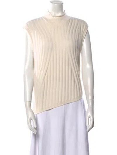 Pre-owned Reformation Cashmere Turtleneck Sweater W/ Tags In Neutral