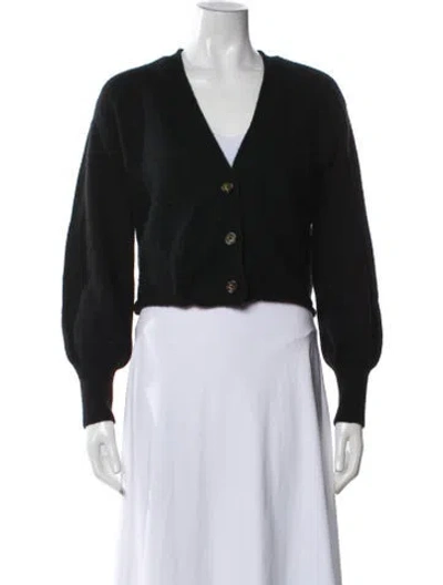 Pre-owned Reformation Cashmere V-neck Sweater In Blue