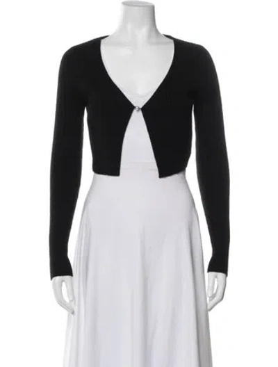 Pre-owned Reformation Cashmere V-neck Sweater In Blue