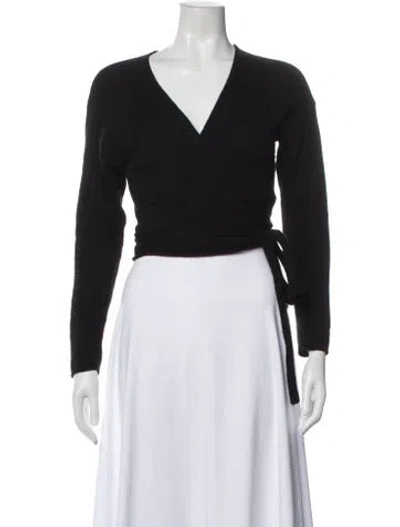 Pre-owned Reformation Cashmere V-neck Sweater In Gray