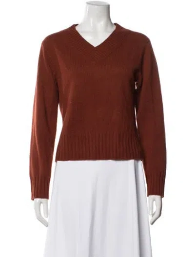 Pre-owned Reformation Cashmere V-neck Sweater In Multi