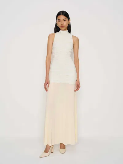 Reformation Caspian Knit Dress In White