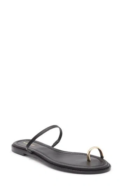 Reformation Cassandra Flat Sandal In Black