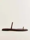 Reformation Cassandra Flat Sandal In Red