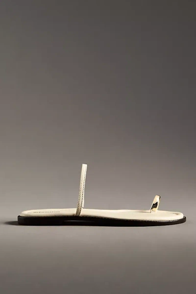 Reformation Cassandra Flat Sandals In White