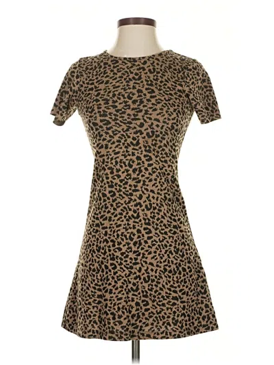 Pre-owned Reformation Casual Dress In Brown