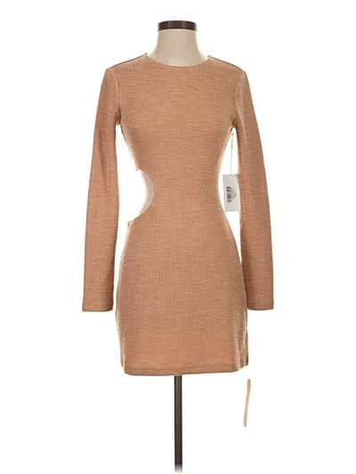 Reformation Casual Dress In Brown