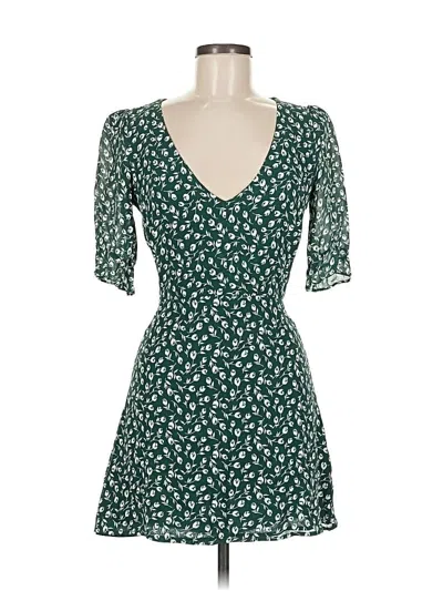 Pre-owned Reformation Casual Dress In Green