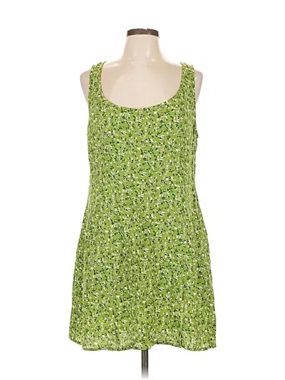 Pre-owned Reformation Casual Dress In Green