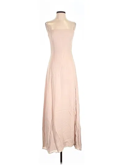 Pre-owned Reformation Casual Dress In Tan